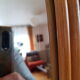 Vintage bamboo psyche mirror 38x150cm