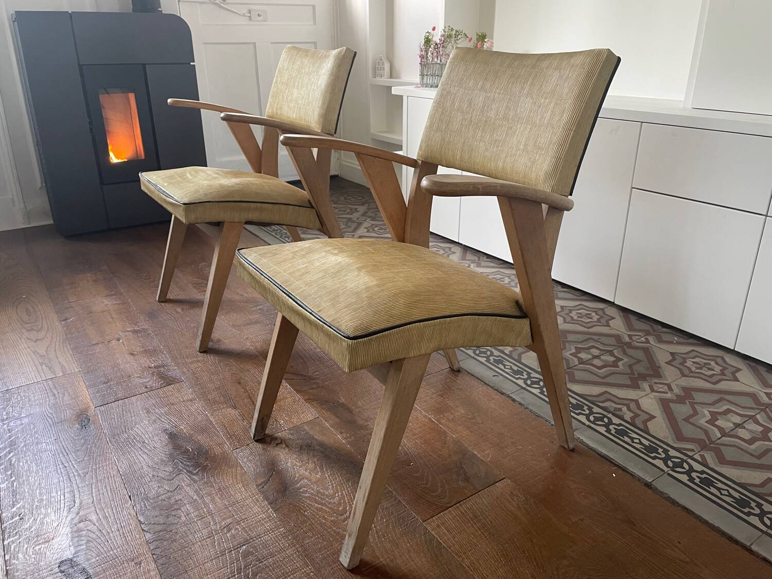 Pair of Bridge armchairs from the 1950s
