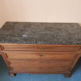 Chest of drawers with marble