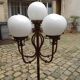 Vintage gold metal floor lamp, 70s