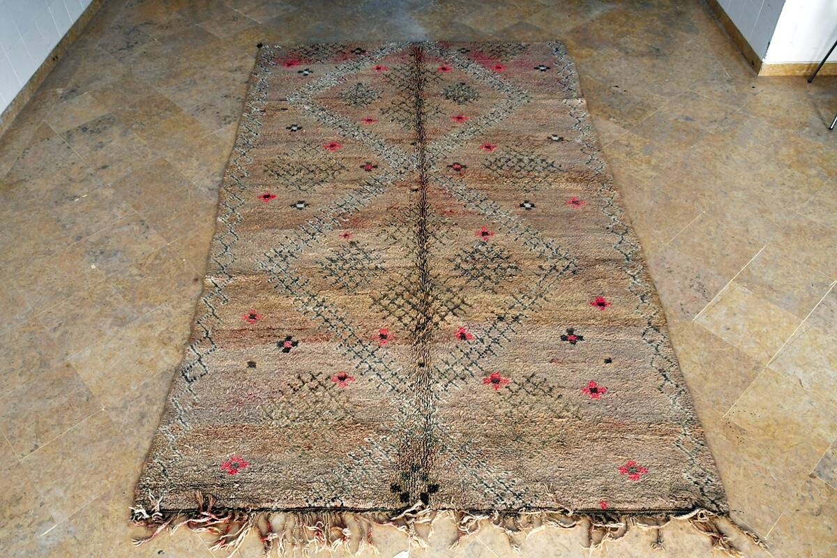 Tapis Marocain Berbère vintage Zemmour