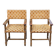 2 Henri II armchairs in solid wood and yellow-beige velvet.