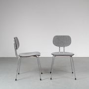 Pair of “CT2” dining chairs by Willy van der Meeren for Tubax, Belgium 1950