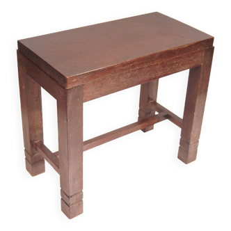 Art Deco stool - 1920/1930 Hardwood