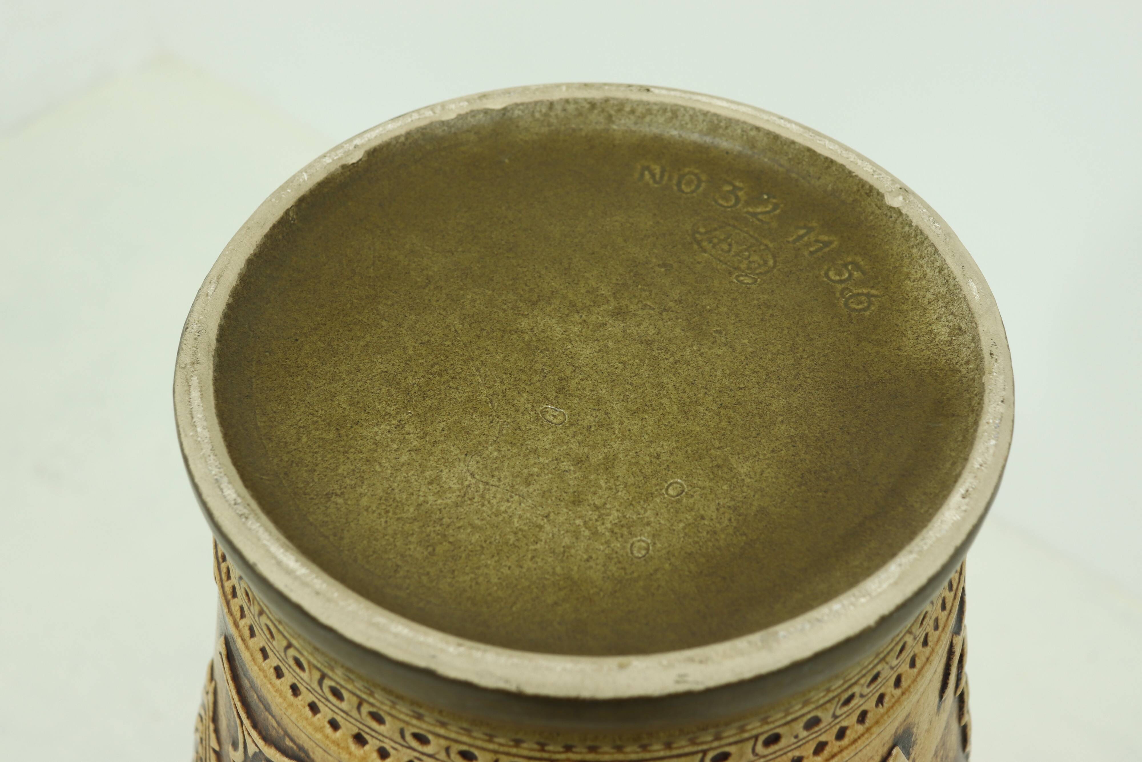 XL Jasba Vase in Earth Tones 1960s