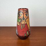 Danish studio pottery vase from the mid-century by Marianne Starck for Michael Andersen, 1960s.