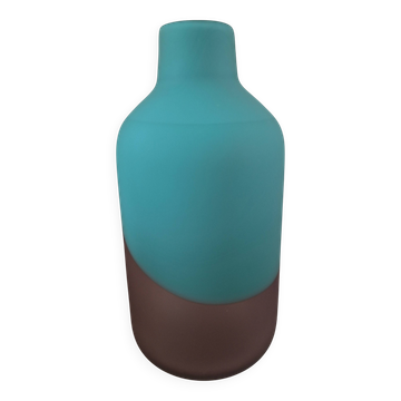 Vase contemporain bicolore