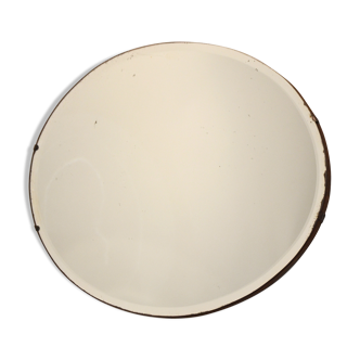 Watered oval mirror