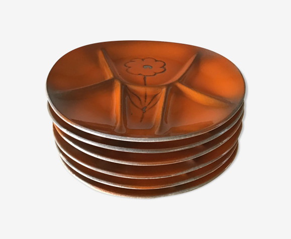 Set de 6 assiettes fondue