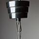 Glass and chrome globe pendant