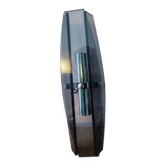 Vintage wall light in bluish glass