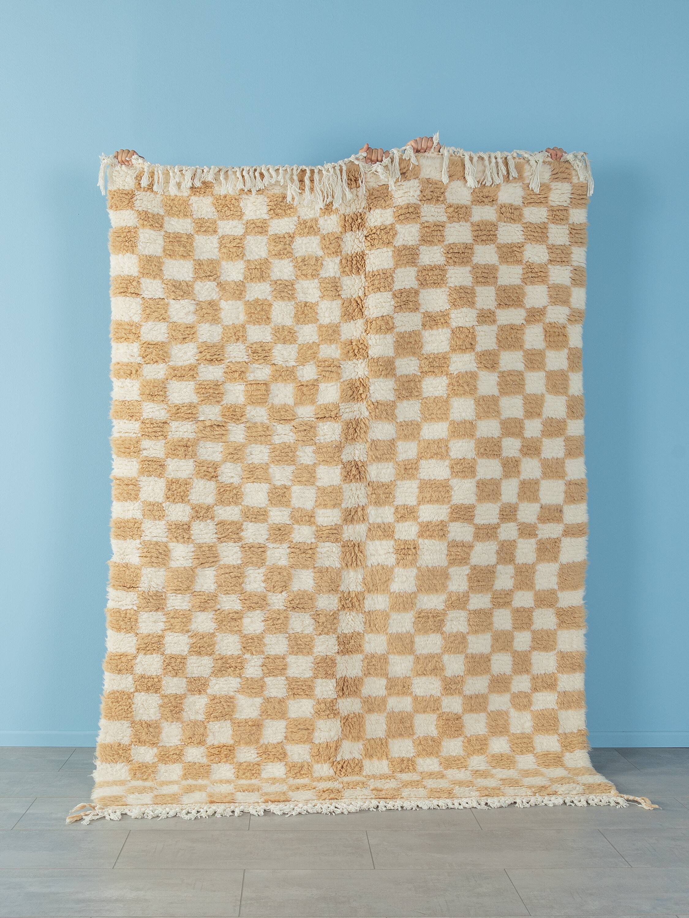 Sand Check, Berber Rug, 160 x 230