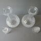 2 wine decanters, Arques crystal, Longchamp model