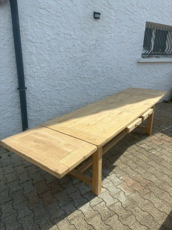 Solid oak farmhouse table