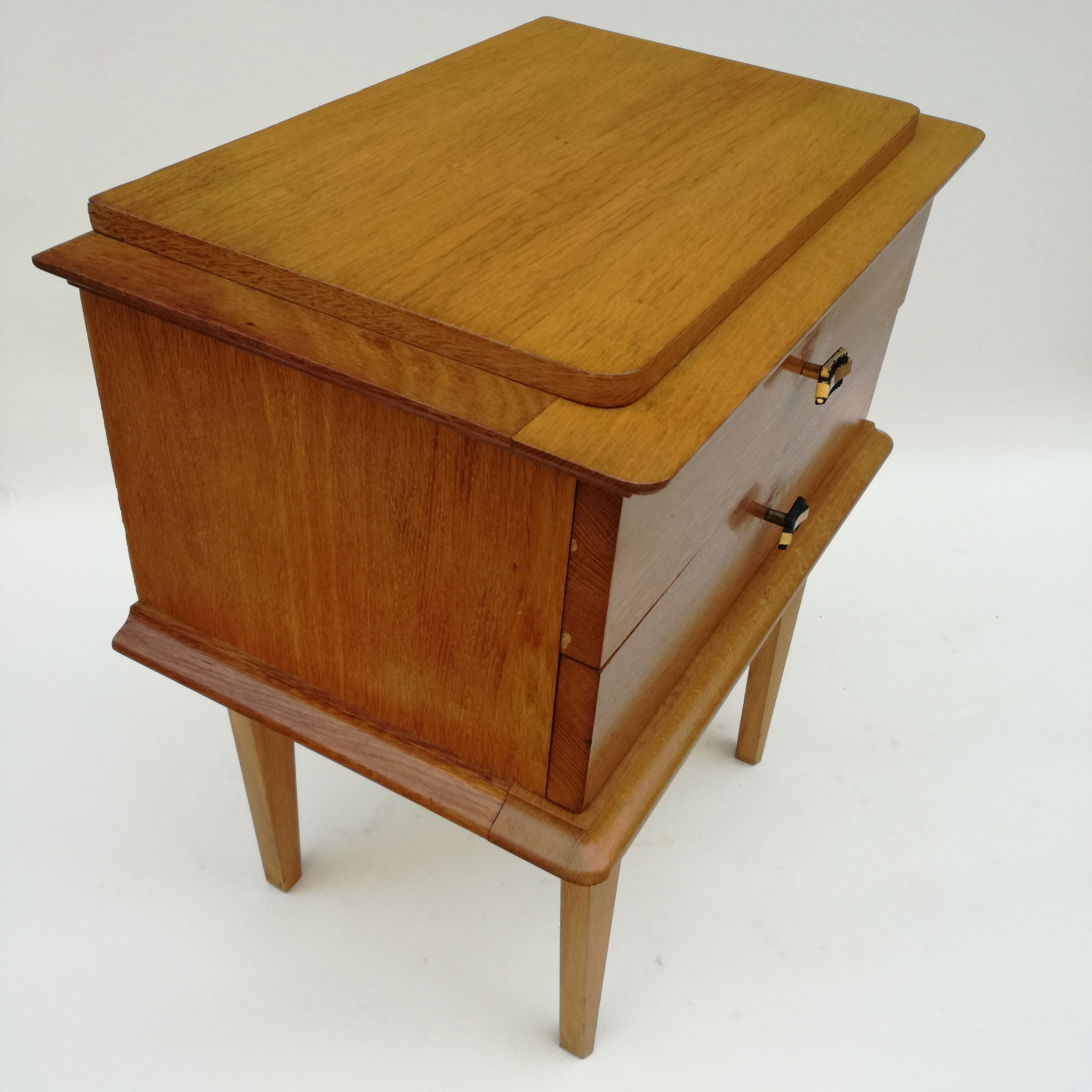 French wooden bedside 1950