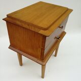 French wooden bedside 1950