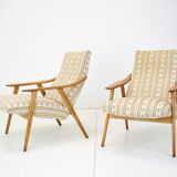 Paire de fauteuils du milieu du siècle des années 1960, Tchécoslovaquie