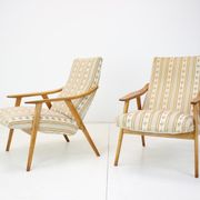 Paire de fauteuils du milieu du siècle des années 1960, Tchécoslovaquie