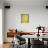 Abstract contemporary monochrome yellow background