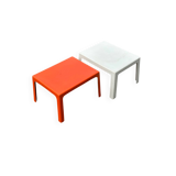 Pair of Space Age fiberglass coffee tables, Circa 1970