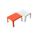 Pair of Space Age fiberglass coffee tables, Circa 1970