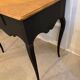 Black console, natural tray