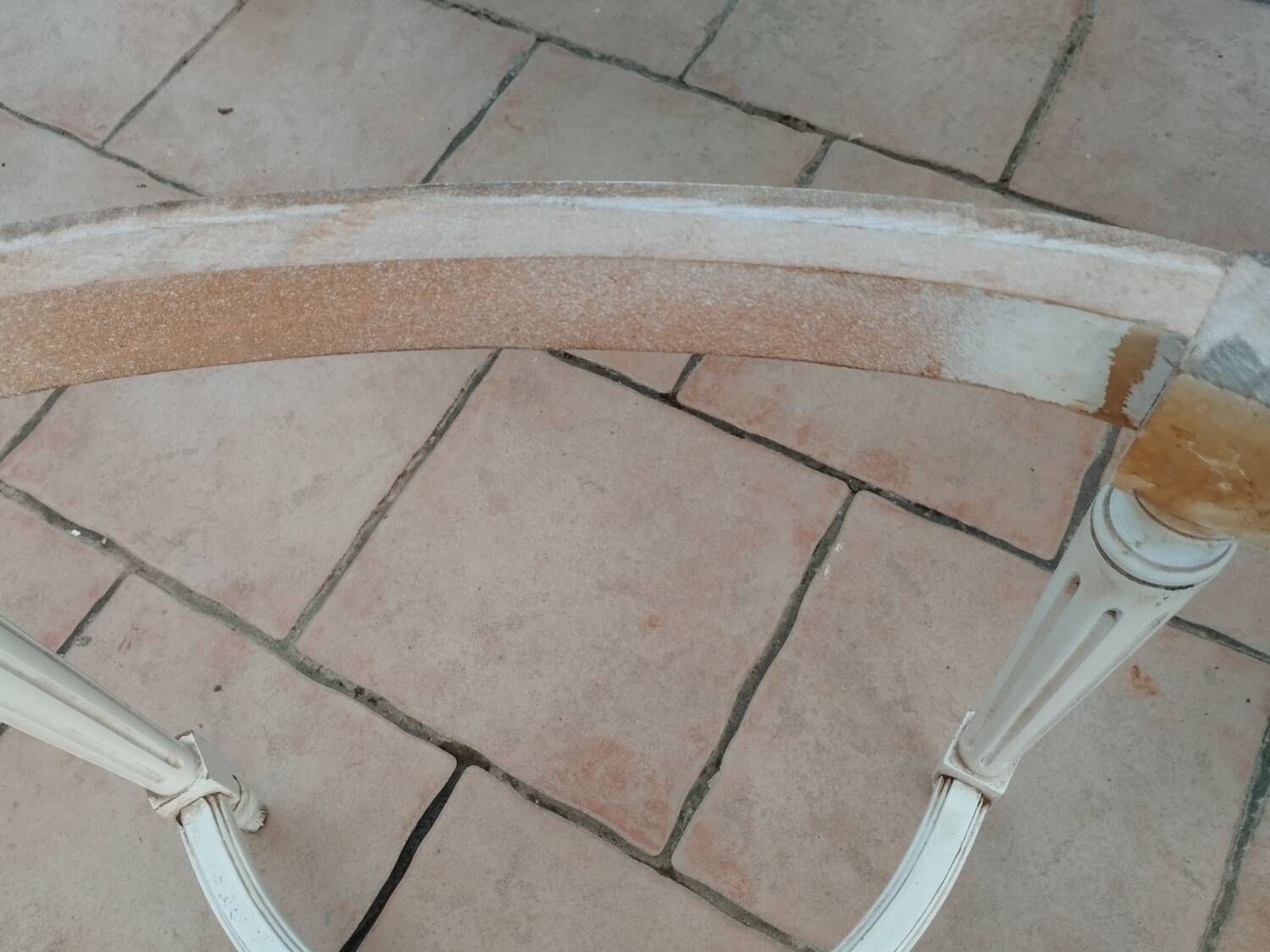 Antique Louis XVI style coffee table with marble top