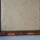Old square frame 27x27 foliage 24x24 cm gilded stucco wood + glass SB113
