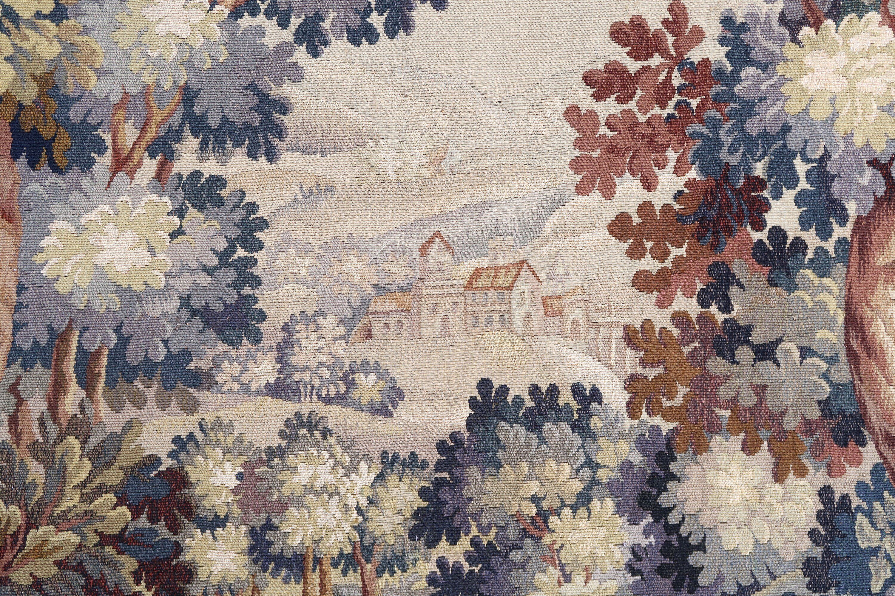 French tapestry Aubusson 19th century