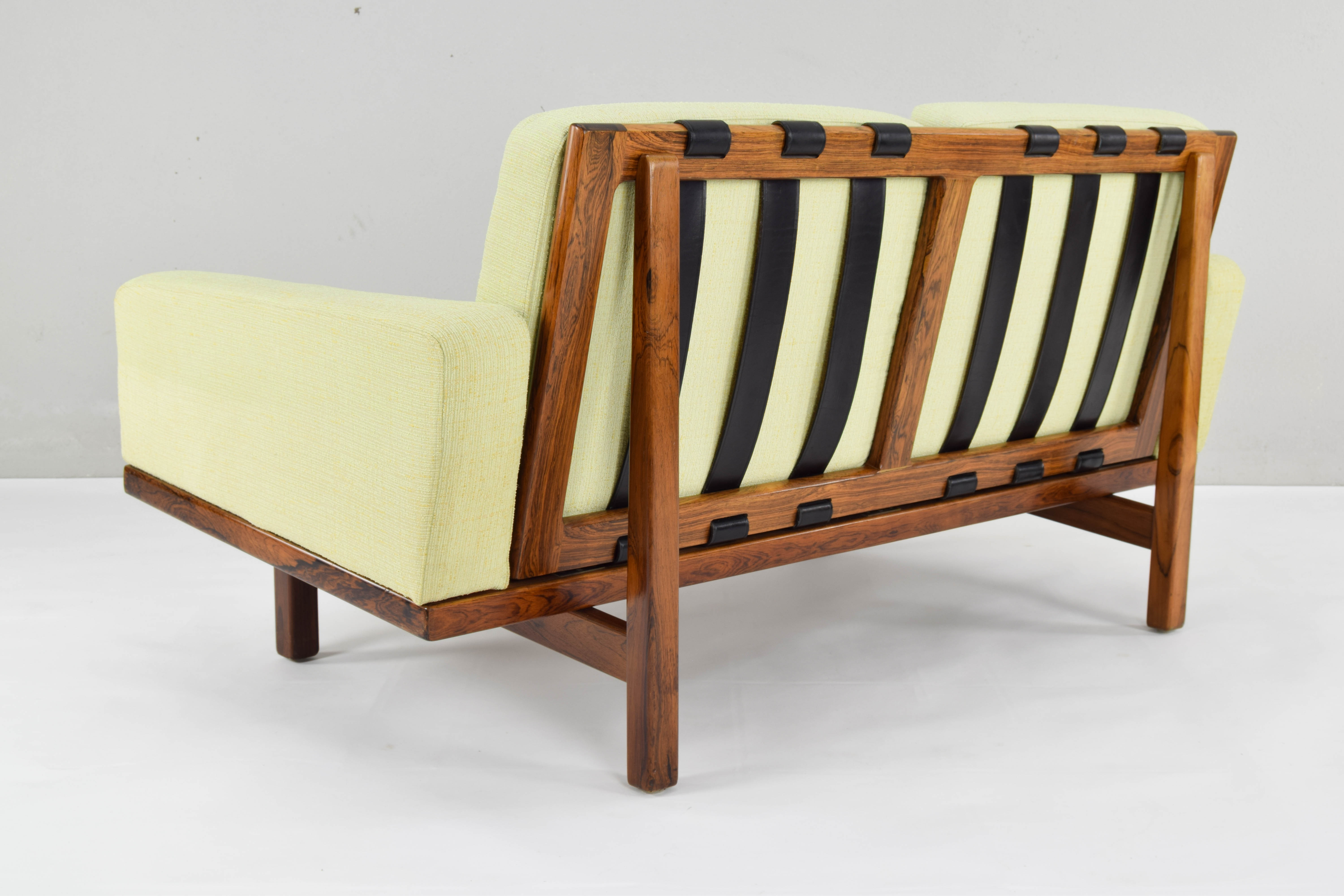 Eric merthen scandinavian modern tornado sofa 2-seater for ire möbler sweden 60s