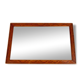Flat frame sets 30 years wooden beveled mirror