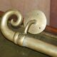 Pair of very large antique Victorian brass door handles.