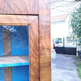 Louis Philippe blond walnut bookcase