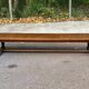 Vintage 19th-century farmhouse bench in solid wood, 250cm