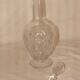 cut crystal wine carafe with a foot from "Lorraine", early 20th century