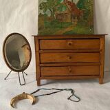 Tableau ancien impressionniste, maison de campagne, signé / fin XIXème