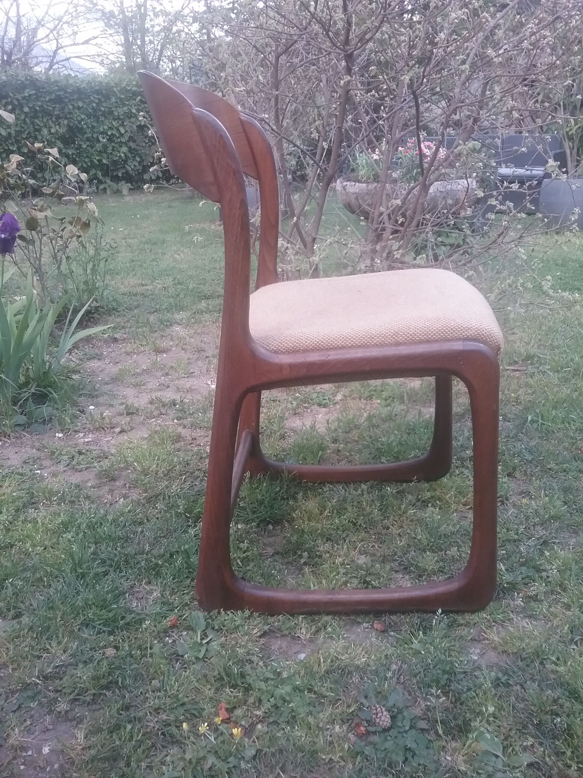 Lot of 6 Baumann sled chairs