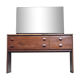 Teak vintage dressing table