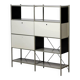 Wim Rietveld Model 663-2 Modular Metal Storage Cabinet for Gispen, 1954