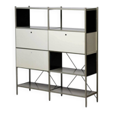 Wim Rietveld Model 663-2 Modular Metal Storage Cabinet for Gispen, 1954