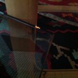 Rattan side table