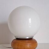 Wooden bedside lamp