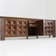 Buffet brutaliste espagnol en bois massif