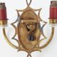 Wall light double metal 1950