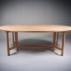 Table à manger en pin cérusé. Ollé Pira. Suède années 1960.