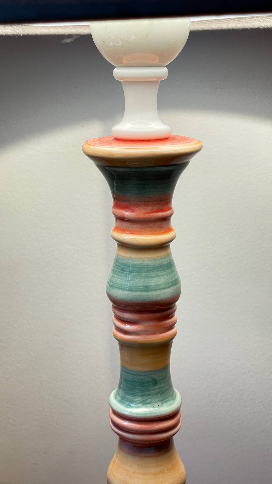 Ceramic lamp by 0. corro vintage