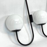 Mid-Century Italian set of three large sphere wall lamps from 60s