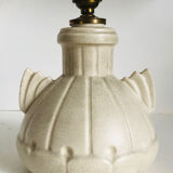 Art Deco lamp base in crackled ceramic