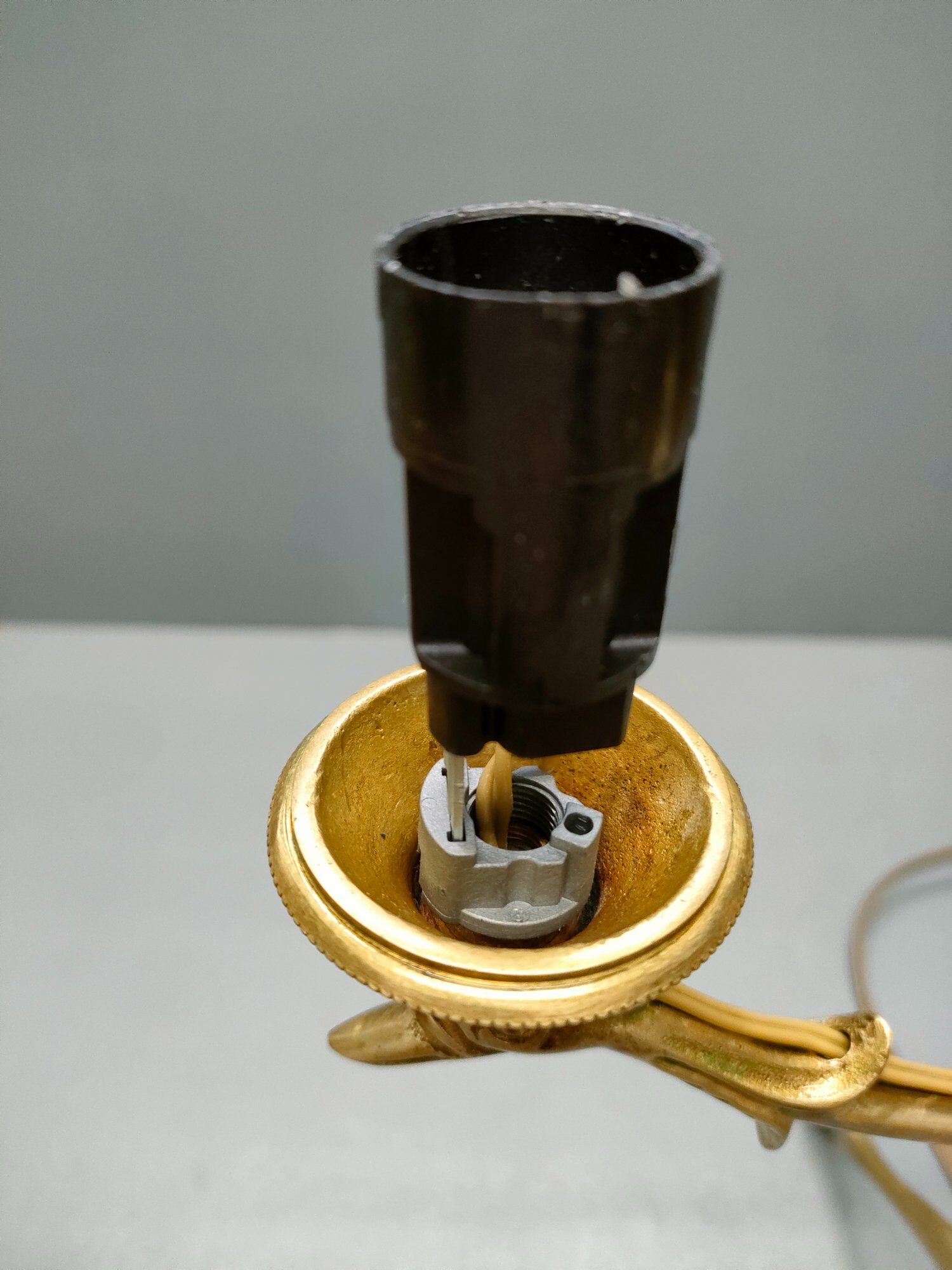 Napoleon III style zoomorphic lamp foot