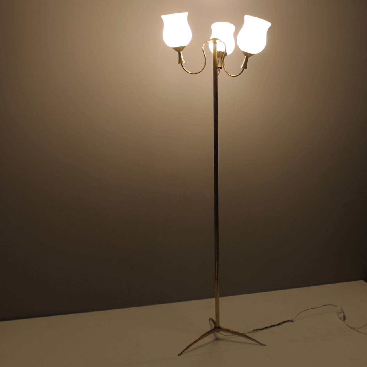 Elegant Italian floor lamp by Arredoluce